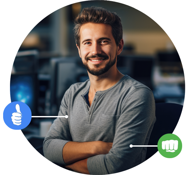 Data Engineer smiling about SDWAN