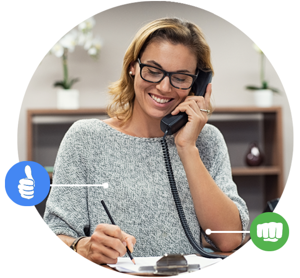 Happy Unified Communications user